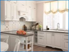 Valgete köökide disaini valikud halli vastupidisega
