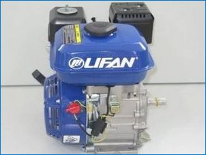 Lifan-mootorite funktsioonid Motoblocki jaoks